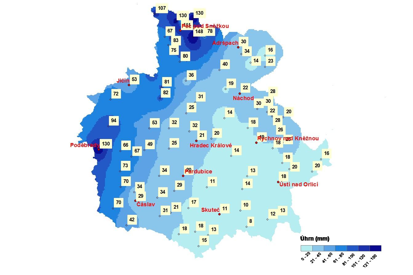 Trstěnice 1.4 1.3 11.7 Vysoké Mýto 12 1.6 13.6 Chrudimka Hamry 9.7 3 12.7 Křižanovice 15.2 1.9 17.1 Seč 17.6 3.6 21.2 Skuteč 9.5 1.4 1.9 Svratouch 7.9 1.5 9.4 Vysočina 14.2 3.