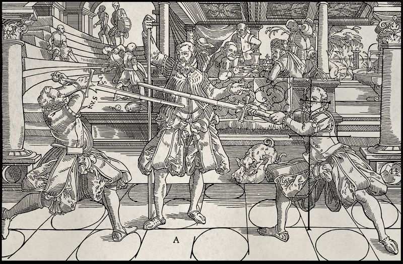 6.4.2 Výuka Výuka šermu dlouhým mečem z 16. století je dnes mnohem lépe známa. Autoři ve svých dílech označují šerm za prostředek k formování zdatného jedince prospěšného pro společnost.
