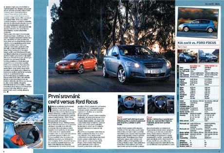 spíše s tzv. parazitováním na pověsti, kterou si Ford Focus buduje jiţ mnoho let - patří dlouho na špičku ve své třídě a cee d se podle právníků snaţí srovnáním vyvolat stejný dojem.