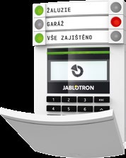SBĚRNICOVÉ PRVKY Přístupové moduly Sběrnicový přístupový modul RFID JA-112E JA-112E je přístupový modul s RFID čtečkou pro ovládání zabezpečovacího systému JABLOTRON 100.