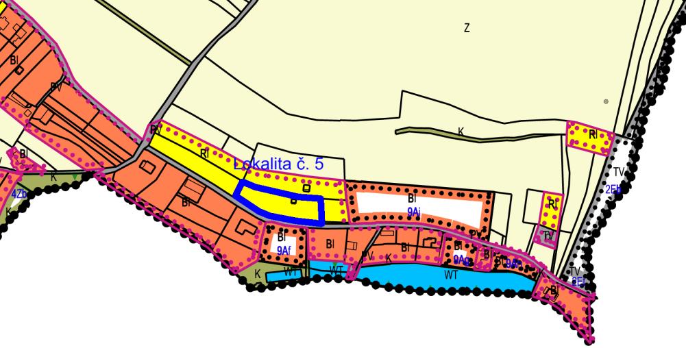 Lokalita č. 3: parcelní číslo KN 1620 v k.ú. Žlutava, jedná se o rozšíření stavební parcely č. 224/2.