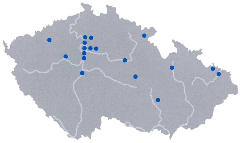 medúzka sladkovodní dnes je u nás známa z více lokalit: hlavně pískovny, nádrže a zatopené lomy v nižších polohách medúzy pučí jen když teplota vody stoupne na delší dobu nad 20 C drobní polypi