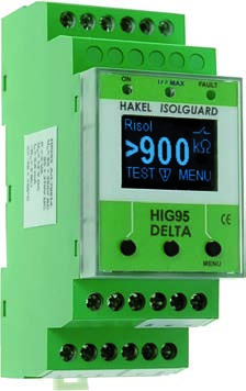 Zdravotní zařízení Hlídač izolačního stavu ISOLGUARD HIG95-DELTA Hlídač izolačního stavu z produkce firmy HAKEL typ ISOLGUARD HIG95-DELTA je určen zejména k monitorování izolačního stavu
