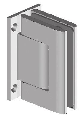 RIMINI MIN801 Samozavírací hydraulický závěs (sklo - zeď) Hydraulic hinge (glass to wall) 40 79,5 55 108 80 29 5 6.