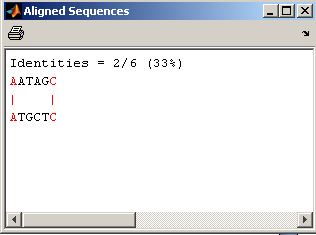 Prvním krokem po spuštění programu je volba typu sekvence, které chce uživatel srovnávat. Na výběr je mezi nukleotidy (v programu jako NT ) a aminokyselinami ( AA ).