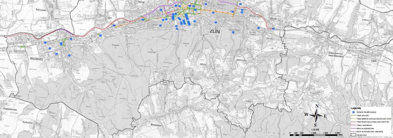 Obrázek 27: Střednědobý plán rozvoje IAD, VHD, dopravy v klidu a