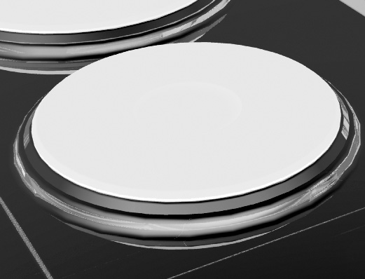 Varná deska Pro vyčištění plochy kolem varných kruhů použijte teplou vodu s čisticím prostředkem na nádobí.