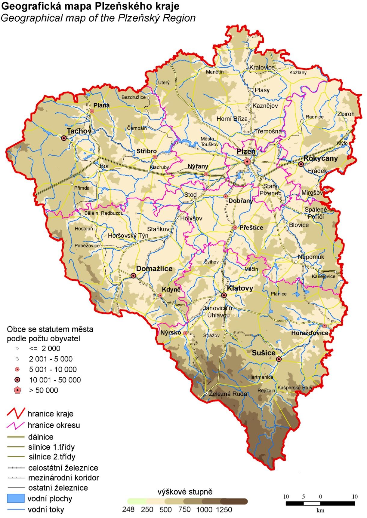 Mapa 2: Mapa Plzeňského kraje Zdroj: ČSÚ,