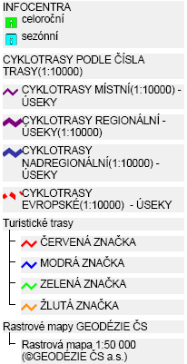 tématikýh map Mapa 3 Cyklistiké