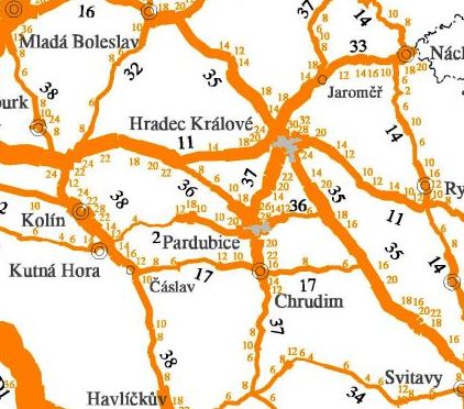 Silnie I/36 ohvat Lázní Bohdaneč Studie Celostátní sčítání dopravy pro úseky I/36 a