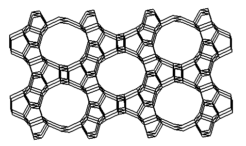 Řez rovinami vybranných zeolitů ZSM-5