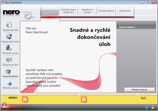Spuštění programu 2 Spuštění programu Pro spuštění Nero InfoTool prostřednictvím Nero StartSmart postupujte následovně: 1. Klepněte na ikonu Nero StartSmart. Otevře se okno Nero StartSmart. 2. Klepněte na tlačítko.