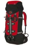 Chrbtový systém / Back system: butterfly Hlavná časť: Nylon 330 D Cordura Ripstop Dno: Nylon 500 D Du Pont Cordura Litráž / Volume: 45l (1800g) 35l (1700g) Funkčný, robustný alpinistický ruksak pre