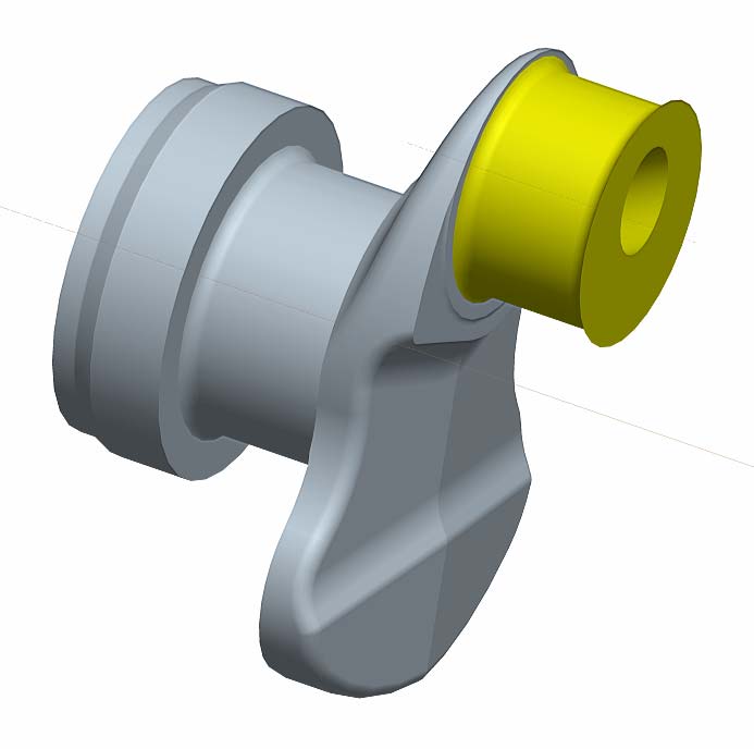 Klikovou hřídel, vymodelovanou se všemi náležitými detaily jako jeden celek, je nutno upravit pro potřeby práce ve výpočtovém programu ANSYS.