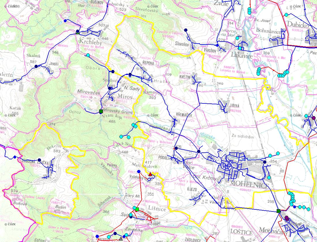 B.2 ZÁKLADNÍ INFORMACE O OBCI (části obce - ZSJ) Obec Křemačov se rozprostírá severozápadně od města a obec je od něj vzdálena cca 2 km. Administrativně obec spadá pod správu městského úřadu.