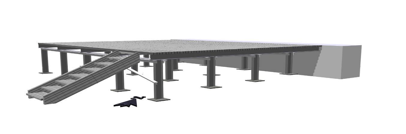 11. Molo č. 8 Molo č.8 - se nachází na východní straně břehu Kamencového jezera. Stojny mola jsou vyrobeny z kompozitního I profilu 150 x 75 x 12 mm.