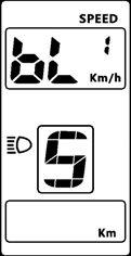 NASTAVENÍ LCD DISPLEJE 1 2 3 4 Nastavení Km/mile Nastavení podsvícení panelu Automatické vypnutí