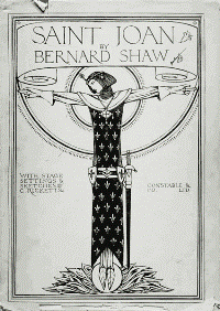 Svatá Jana (1923) Naplnění Shawovy představy o diskusi jako nejvyšší formě dramatu Na Shawa nebývale vroucí obdiv k Janě, ale bez