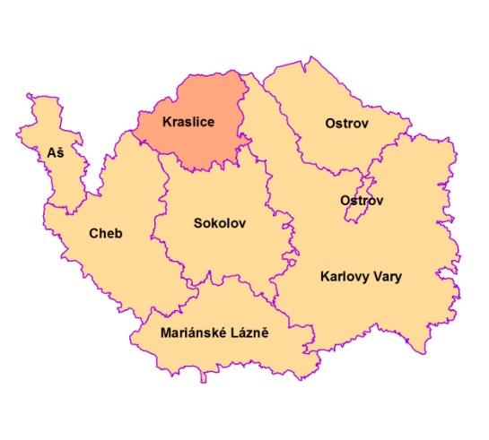 státní hranicí se sousedním Německem, Saským zemským okresem Vogtland a nejbližším hraničním městem Klingenthal, na východě hraničí s obcemi ORP Karlovy Vary, na jihu pak s obcemi ORP Sokolov a ze