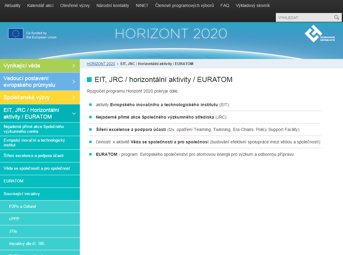 Horizont 2020 (TC AV ČR)