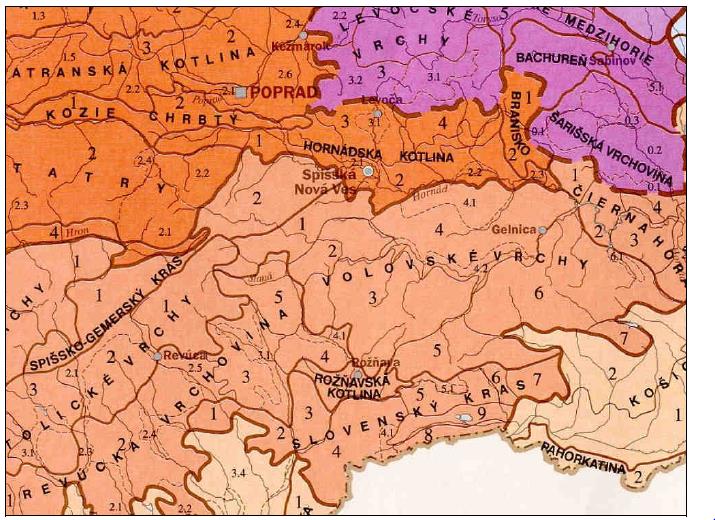 Okres Rožňava - základné informácie o súčasnom stave životného prostredia 1. Charakteristika prírodného prostredia 1.1. Geomorfologické pomery Hodnotené územie (obr. č.