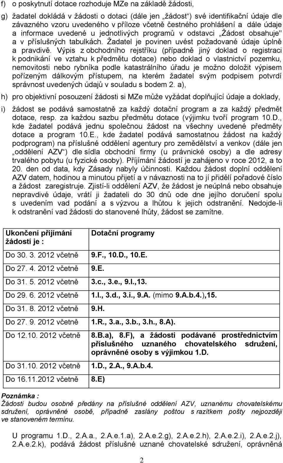 Výpis z obchodního rejstříku (případně jiný doklad o registraci k podnikání ve vztahu k předmětu dotace) nebo doklad o vlastnictví pozemku, nemovitosti nebo rybníka podle katastrálního úřadu je moţno