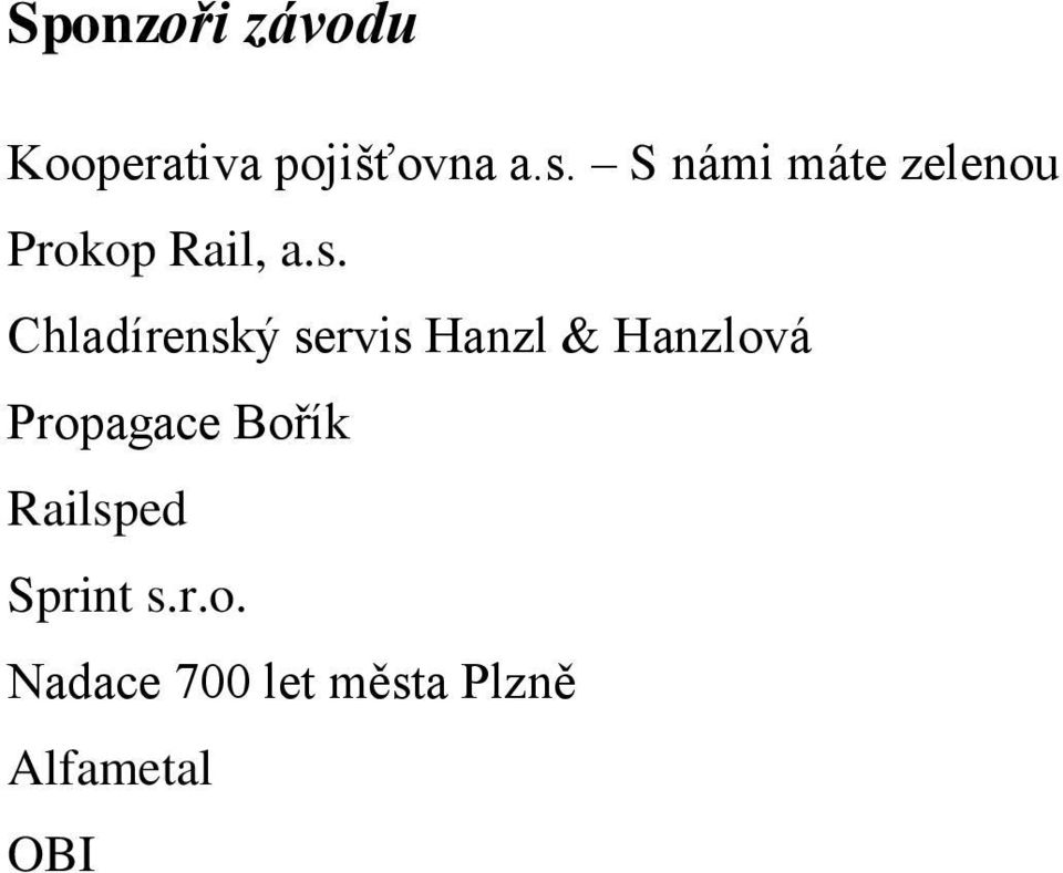 Chladírenský servis Hanzl & Hanzlová Propagace