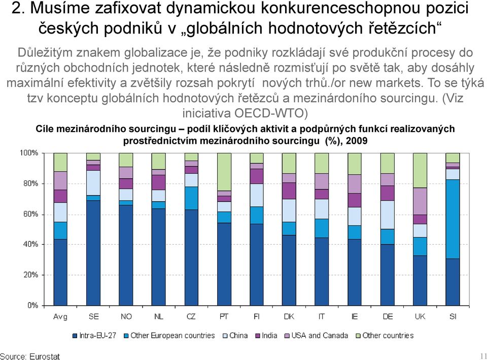 zvětšily rozsah pokrytí nových trhů./or new markets. To se týká tzv konceptu globálních hodnotových řetězců a mezinárdoního sourcingu.