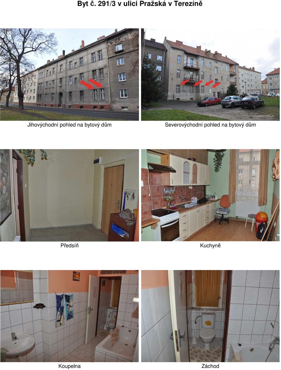 Jihovýchodní pohled na bytový dům
