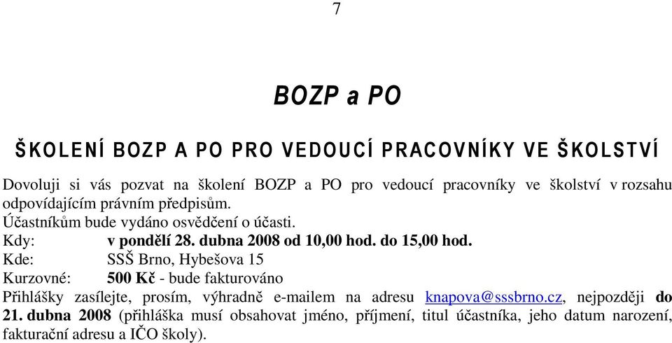 do 15,00 hod.