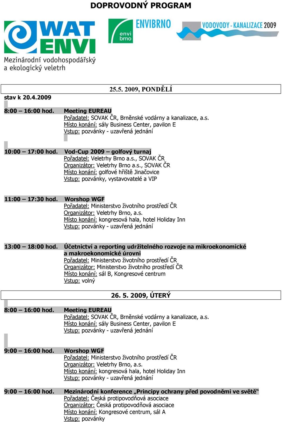 Worshop WGF 13:00 18:00 hod.