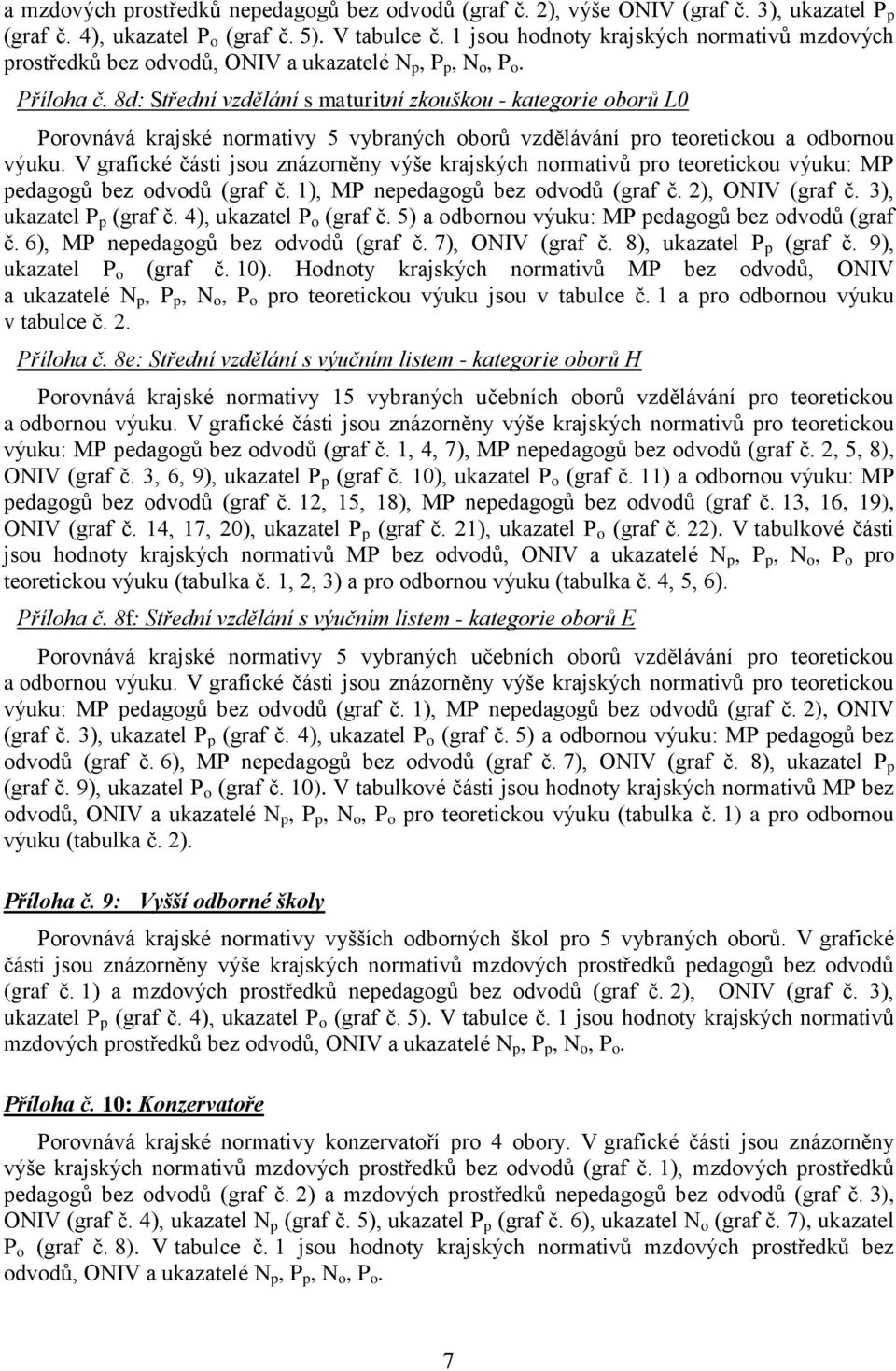 8d: Střední vzdělání s maturitní zkouškou - kategorie oborů L0 Porovnává krajské normativy 5 vybraných oborů vzdělávání pro teoretickou a odbornou výuku.