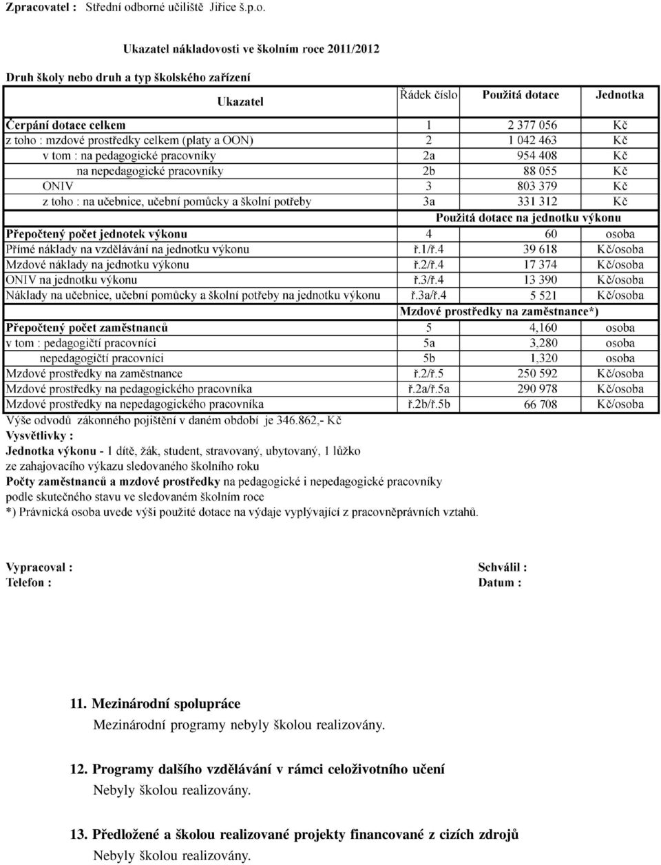 Programy dal ího vzdûlávání v rámci celoïivotního uãení Nebyly