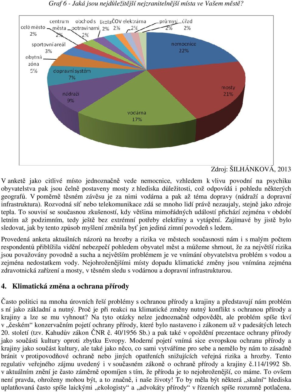 pohledu některých geografů. V poměrně těsném závěsu je za nimi vodárna a pak až téma dopravy (nádraží a dopravní infrastruktura).