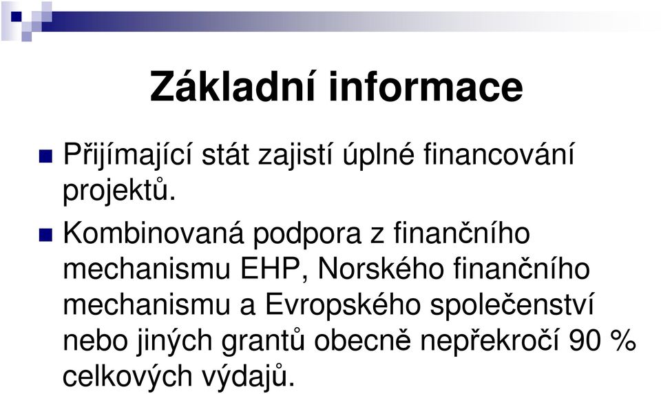 Kombinovaná podpora z finančního mechanismu EHP, Norského