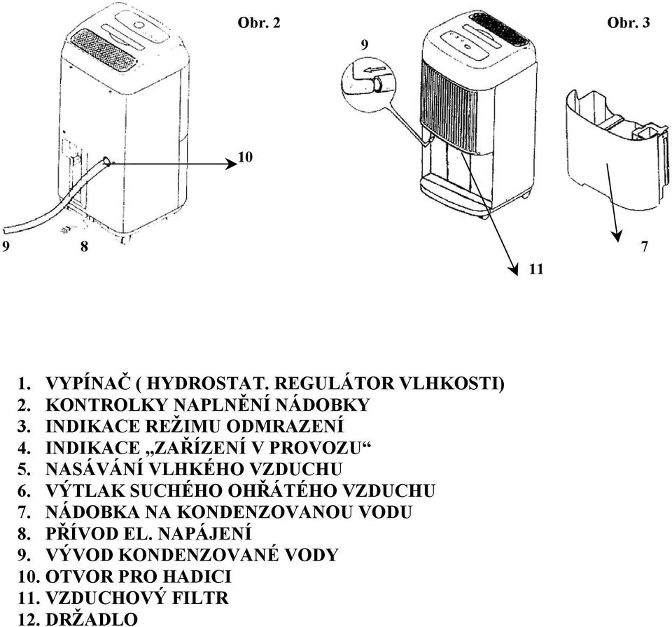 NASÁVÁNÍ VLHKÉHO VZDUCHU 6. VÝTLAK SUCHÉHO OHŘÁTÉHO VZDUCHU 7.