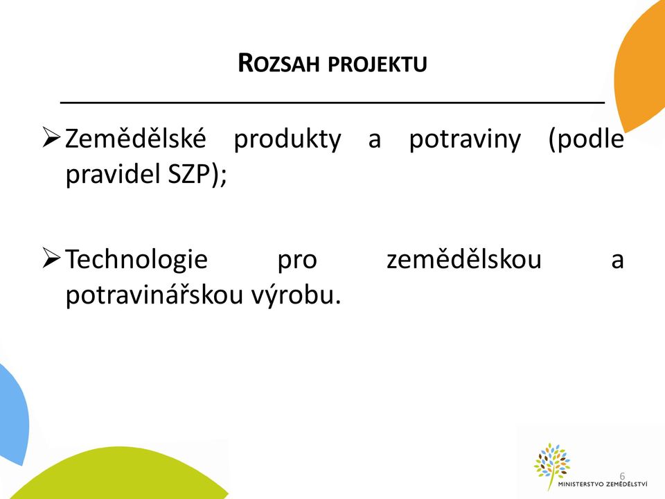 pravidel SZP); Technologie pro