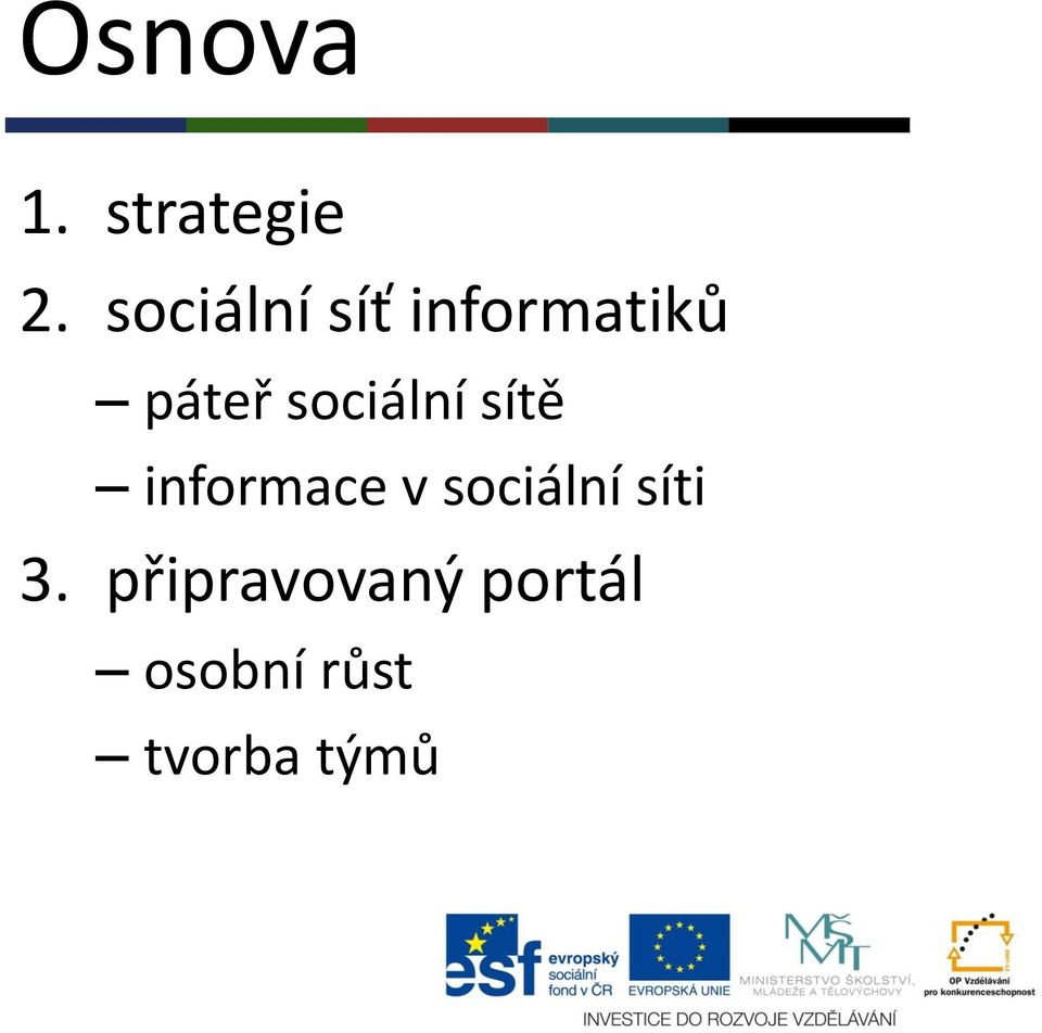 sociální sítě informace v sociální