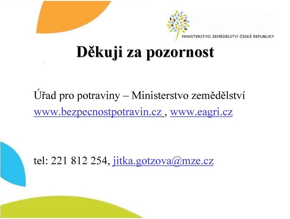 www.bezpecnostpotravin.cz, www.