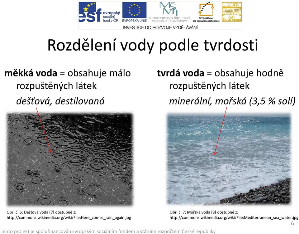 6: Dešťová voda [7] dostupné z: http://commons.wikimedia.org/wiki/file:here_comes_rain_again.