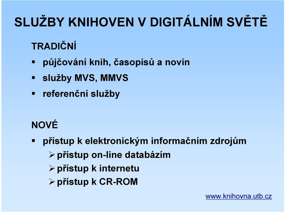 přístup k elektronickým informačním zdrojům přístup on-line