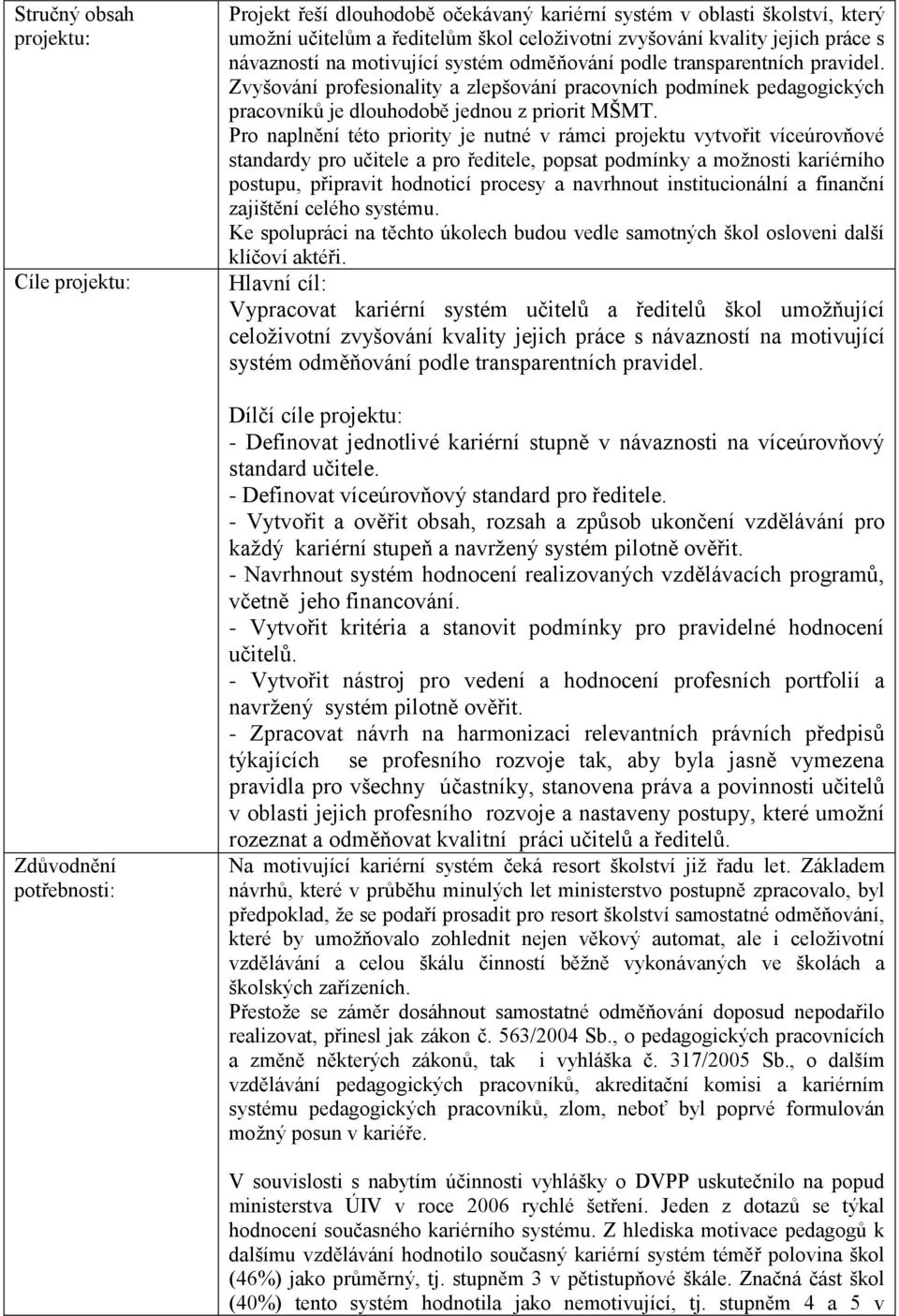 Zvyšování profesionality a zlepšování pracovních podmínek pedagogických pracovníků je dlouhodobě jednou z priorit MŠMT.