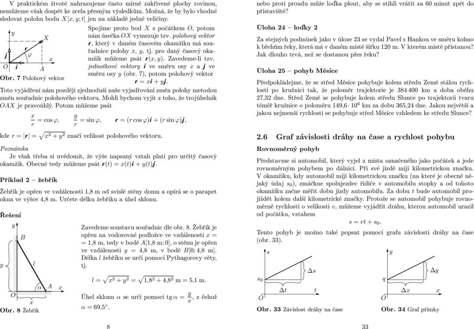 r j ϕ r A jednokoé ekor j e měru i o a i e měru o (obr. 7), poom polohoý ekor br. 7 Polohoý ekor = r + i.