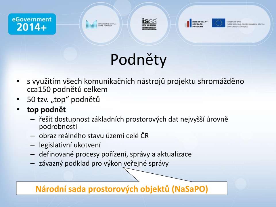 podrobnosti obraz reálného stavu území celé ČR legislativní ukotvení definované procesy