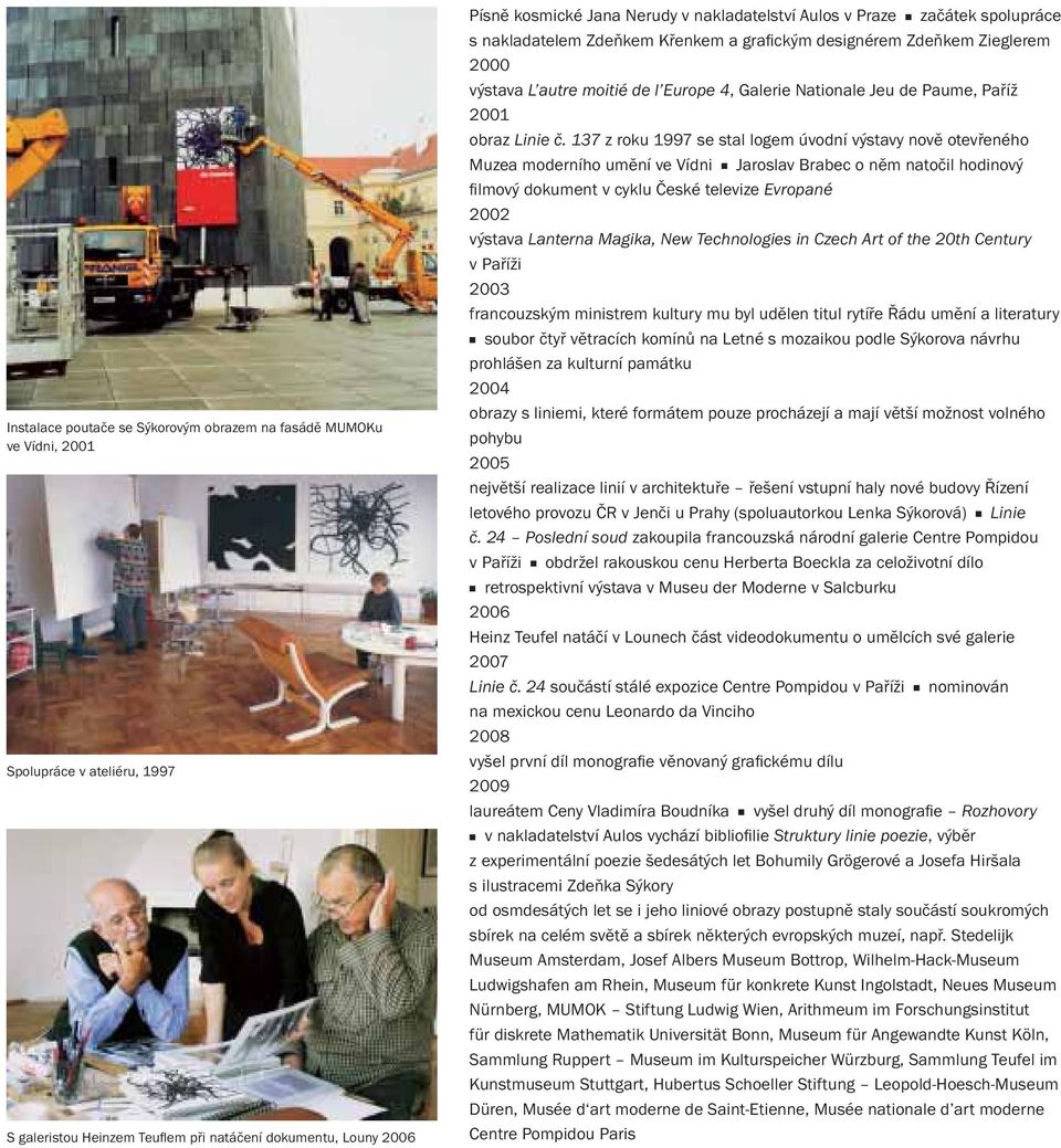 Paříž 2001 obraz Linie č.