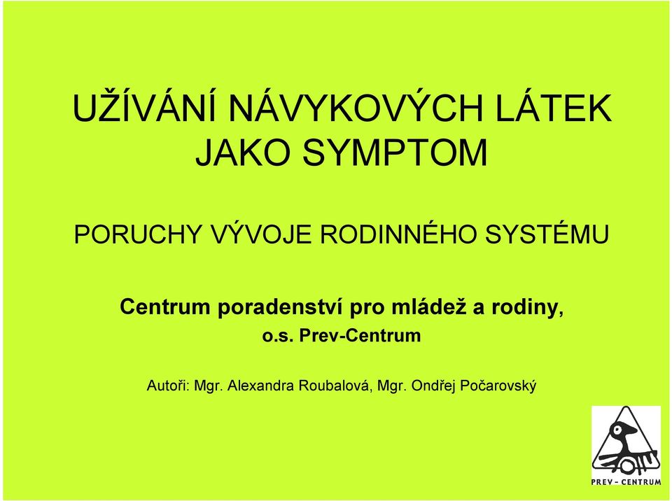 pro mládež a rodiny, o.s.