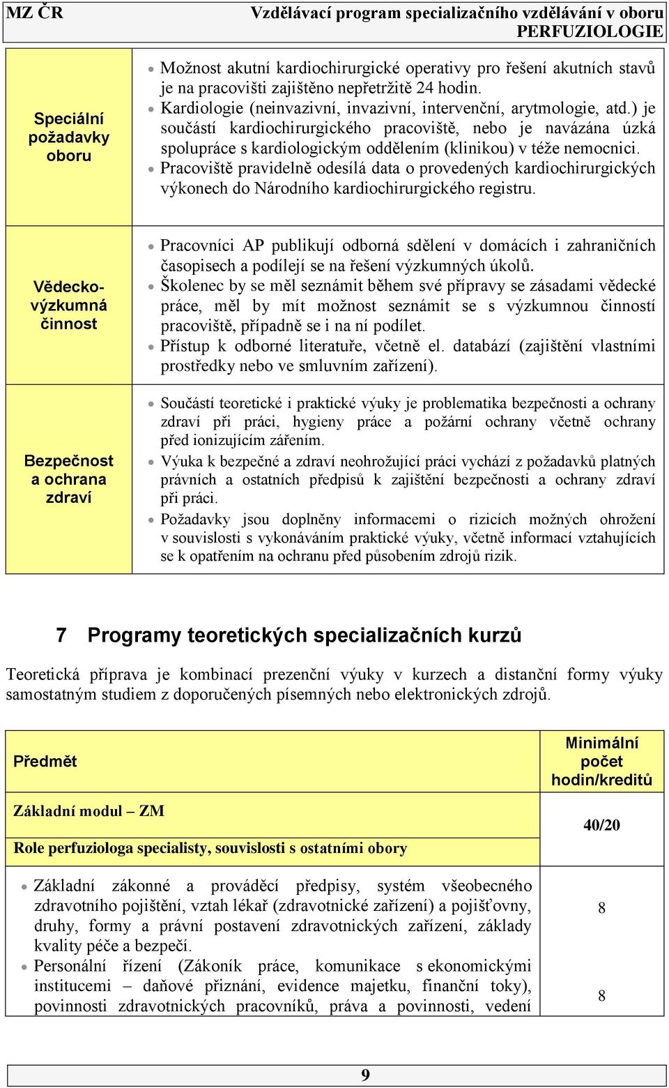 ) je součástí kardiochirurgického pracoviště, nebo je navázána úzká spolupráce s kardiologickým oddělením (klinikou) v téže nemocnici.