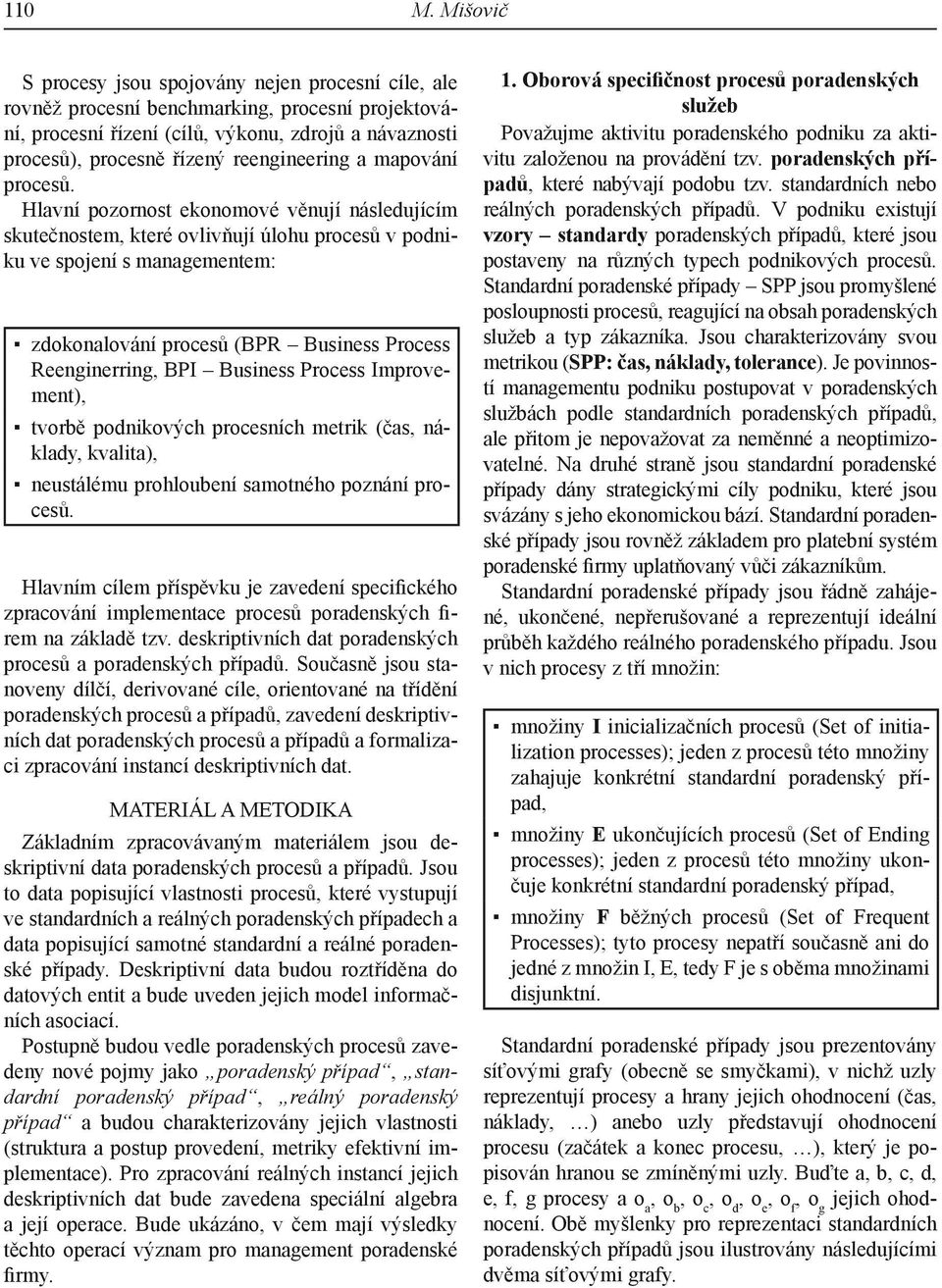 reengineering a mapování procesů.