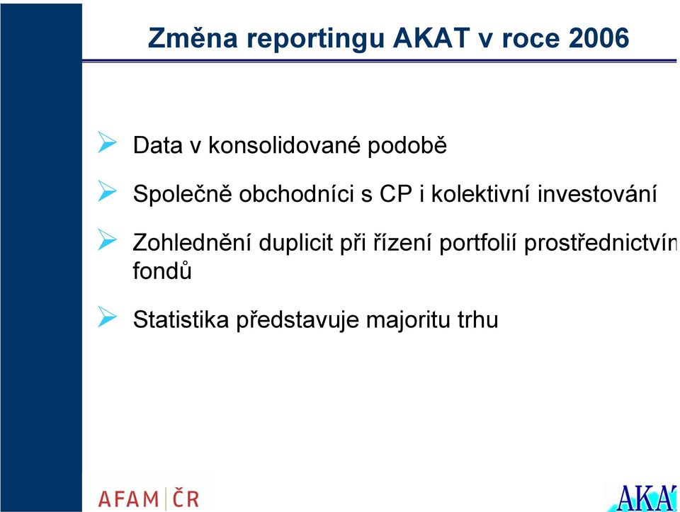 kolektivní investování Zohlednění duplicit při