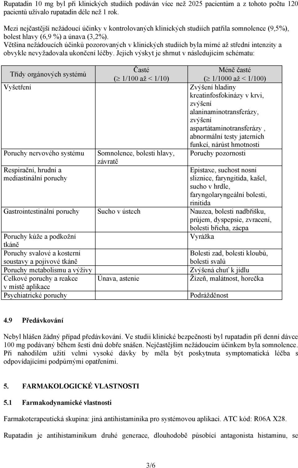 Většina nežádoucích účinků pozorovaných v klinických studiích byla mírné až střední intenzity a obvykle nevyžadovala ukončení léčby.